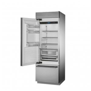 Отдельностоящий двухкамерный холодильник Smeg RF376LSIX