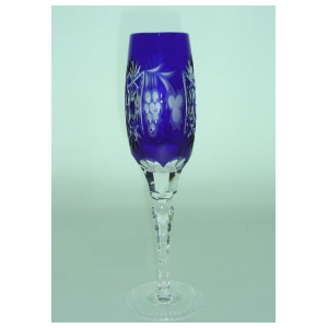 Бокал для шампанского Ajka Crystal Grape Cobalt blue 180 мл