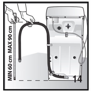 Отдельностоящая стиральная машина Korting KWMT 1485