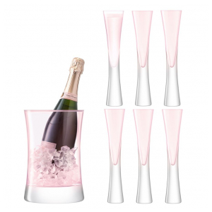 Набор для сервировки шампанского LSA Moya малый, розовый