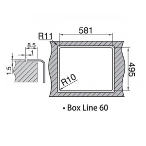 Кухонная мойка Rodi BOX LINE 60 INTEG