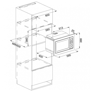 Встраиваемая микроволновая печь Franke FMW 250 CR2 G WH