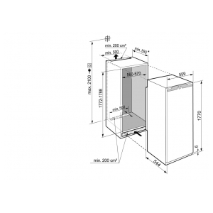 Встраиваемый однокамерный холодильник Liebherr IKF 3510