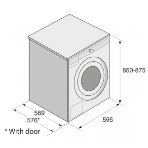 Отдельностоящая стиральная машина Asko W2086C.W/2