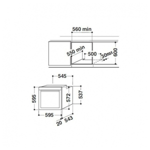 Электрический духовой шкаф Whirlpool AKZM 6550/IXL