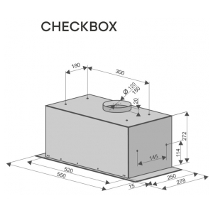 Встраиваемая вытяжка Konigin Checkbox Black 60