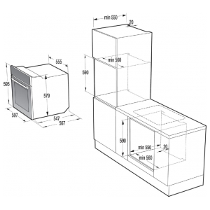 Электрический духовой шкаф Gorenje BO637ORAW