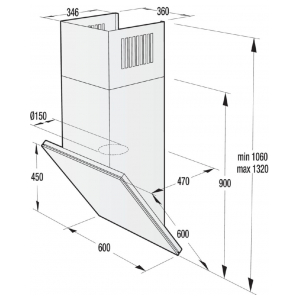 Наклонная вытяжка Gorenje WHI641ST