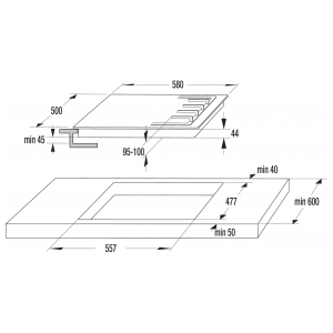 Газовая варочная панель Gorenje GT64B