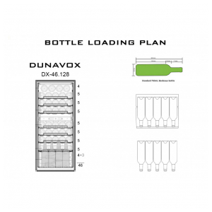 Отдельностоящий винный шкаф Dunavox DX-46.128DK