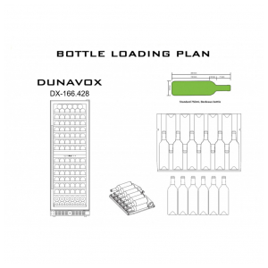 Отдельностоящий винный шкаф Dunavox DX-166.428DBK