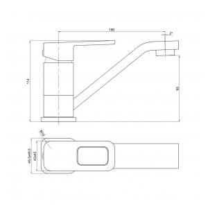 Смеситель Bennberg 11Р021 CHROME
