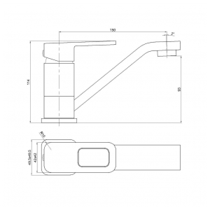 Смеситель Bennberg 11Р021 CHROME