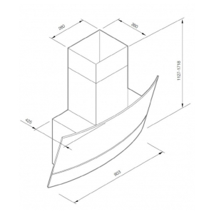 Наклонная вытяжка Graude DH 90.2 GWE