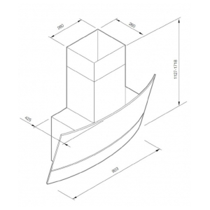 Наклонная вытяжка Graude DH 90.2 GWE