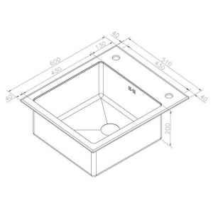 Кухонная мойка Zorg GL-6051-BLACK