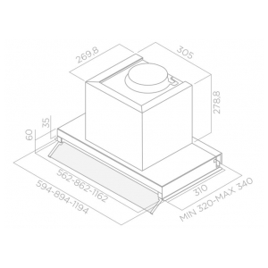 Встраиваемая вытяжка Elica BOX IN PLUS IXGL/A/60