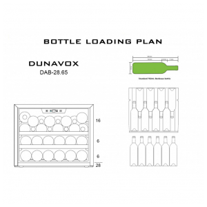 Встраиваемый винный шкаф Dunavox DAB-28.65W