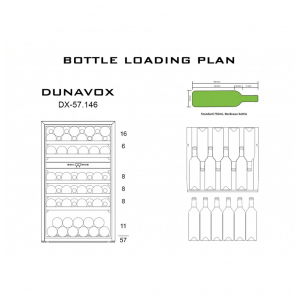 Встраиваемый винный шкаф Dunavox DX-57.146DWK