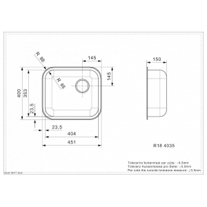 Кухонная мойка Reginox R18 4035 LUX OKG