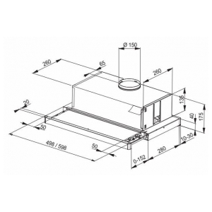 Встраиваемая вытяжка Franke FTC 6032 GR/XS (110.0435.500)