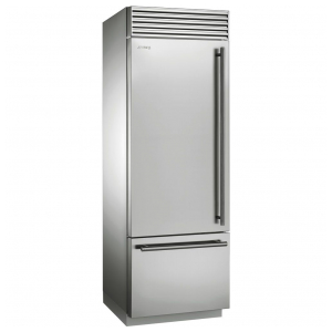 Отдельностоящий двухкамерный холодильник Smeg RF376LSIX