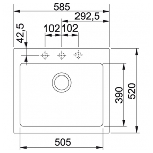 Кухонная мойка Franke MRG 610-58 Fragranite Графит