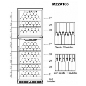 Встраиваемый винный шкаф La Sommeliere MZ2V135