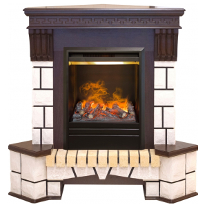 Каминокомплект Real Flame Stone Corner new STD/EUG + 3D Olympic