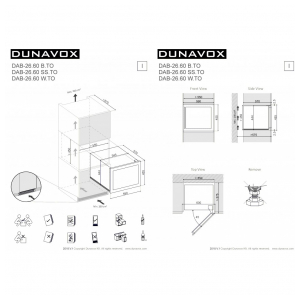 Встраиваемый винный шкаф Dunavox DAB-26.60SS.TO