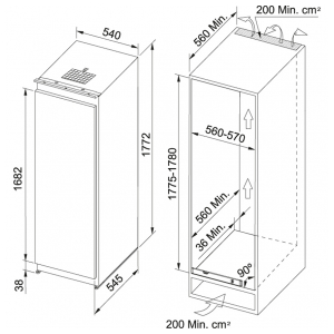 Встраиваемый морозильник Franke FSDF 330 NR ENF V A+