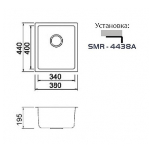 Кухонная мойка Seaman Eco Roma SMR-4438A Red Bronze