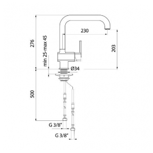 Смеситель Webert AZETA AZ920302 BLACK