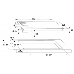 Газовая варочная панель Gorenje GCW951B