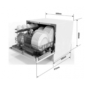 Отдельностоящая посудомоечная машина Exiteq EXDW-T502