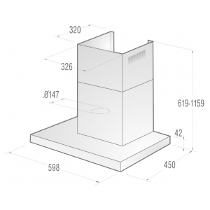 Пристенная вытяжка Gorenje WHT621E5X