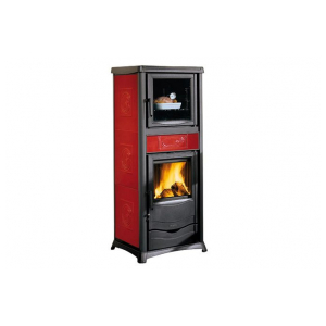 Дровяная печь La Nordica TermoRossella Plus Forno D.S.A бордовый