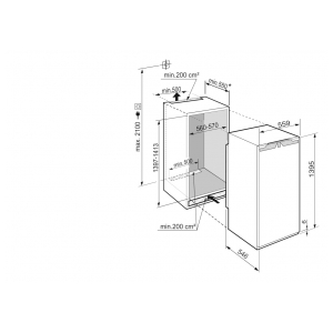 Встраиваемый однокамерный холодильник Liebherr IRBd 4550
