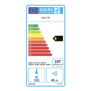 Отдельностоящий винный шкаф Vestfrost VKG 570 BK