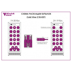 Встраиваемый винный шкаф Cold vine C18-KST1