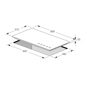 Газовая варочная панель Fulgor Milano FSH 905 G DWK XX