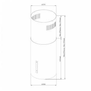 Островная вытяжка Korting KHA 39970 N Cylinder