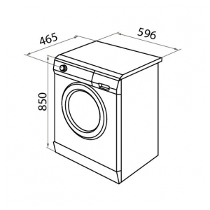 Отдельностоящая стиральная машина Maunfeld MFWM10646WS