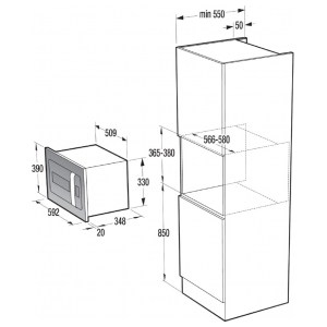 Встраиваемая микроволновая печь Gorenje BM235ORAW