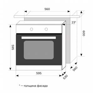 Электрический духовой шкаф Lex EDP 092 IV