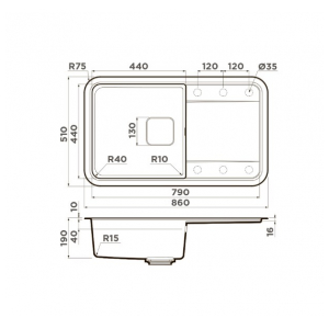 Кухонная мойка Omoikiri Tasogare 86-PA