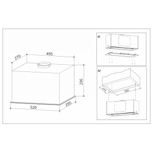 Встраиваемая вытяжка Exiteq EX-1236 white