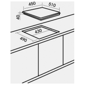 Газовая варочная панель MBS PG-452BL