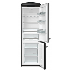 Отдельностоящий двухкамерный холодильник Gorenje ORK192BK