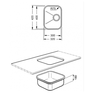 Кухонная мойка Smeg UM30OT